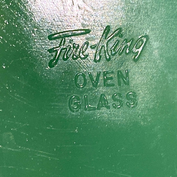 FIRE KING JADEITE GREEN OVEN GLASS OVEL VINTAGE 1950’s - Picture 4 of 10